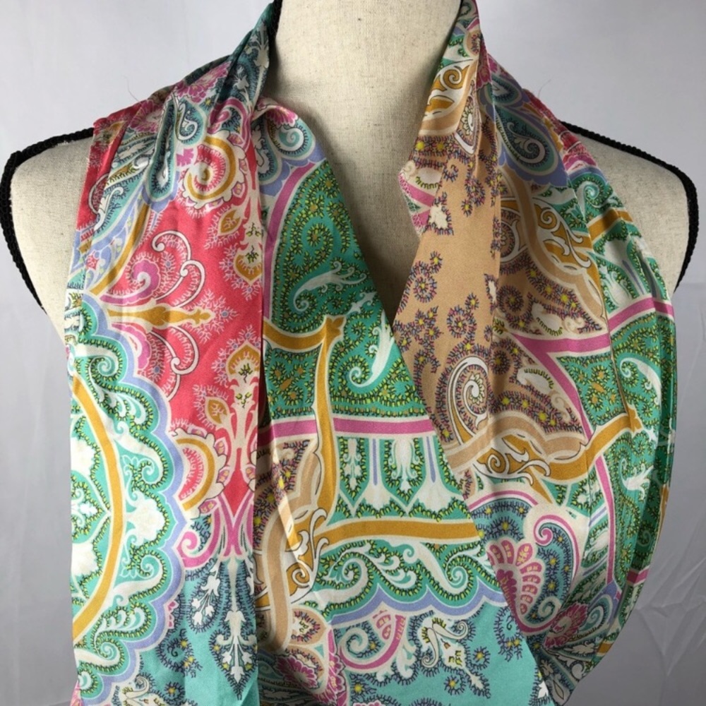 100% Silk Boho Dress Worth New York